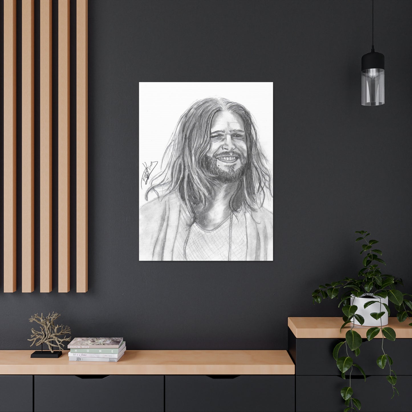 Jesus Smiling  - Canvas Gallery Wraps