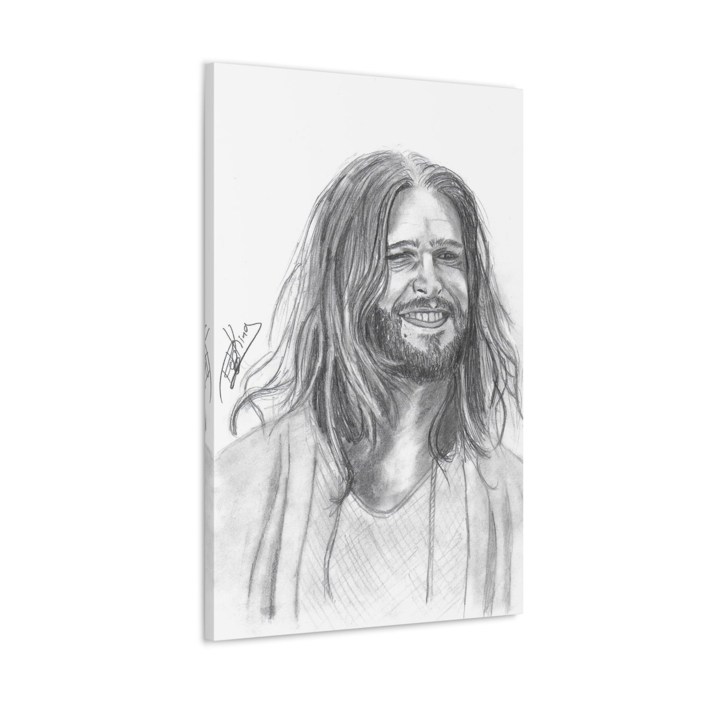 Jesus Smiling  - Canvas Gallery Wraps