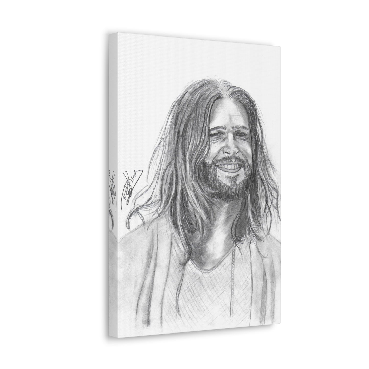 Jesus Smiling  - Canvas Gallery Wraps