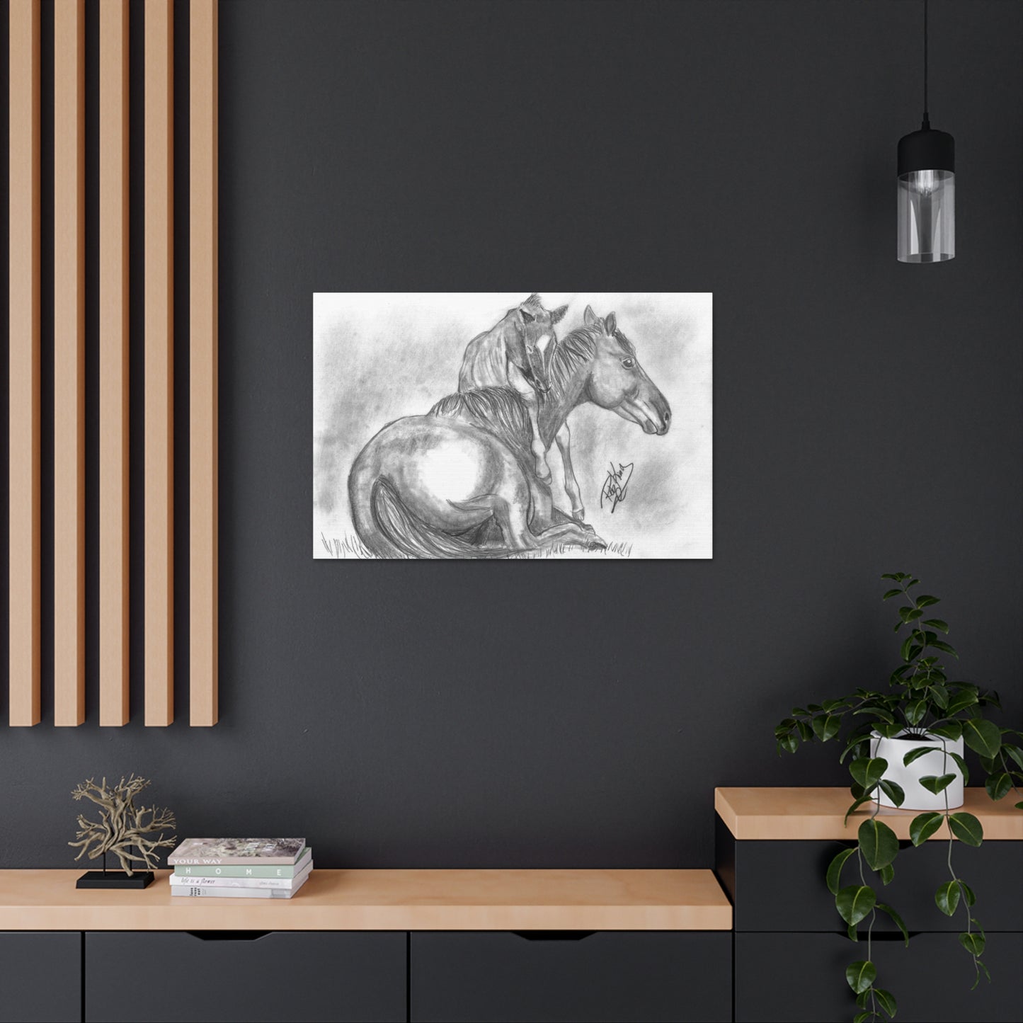 Horse and Foal - Canvas Gallery Wrap