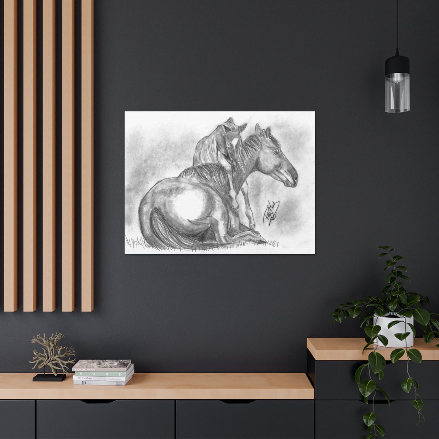 Horse and Foal - Canvas Gallery Wrap