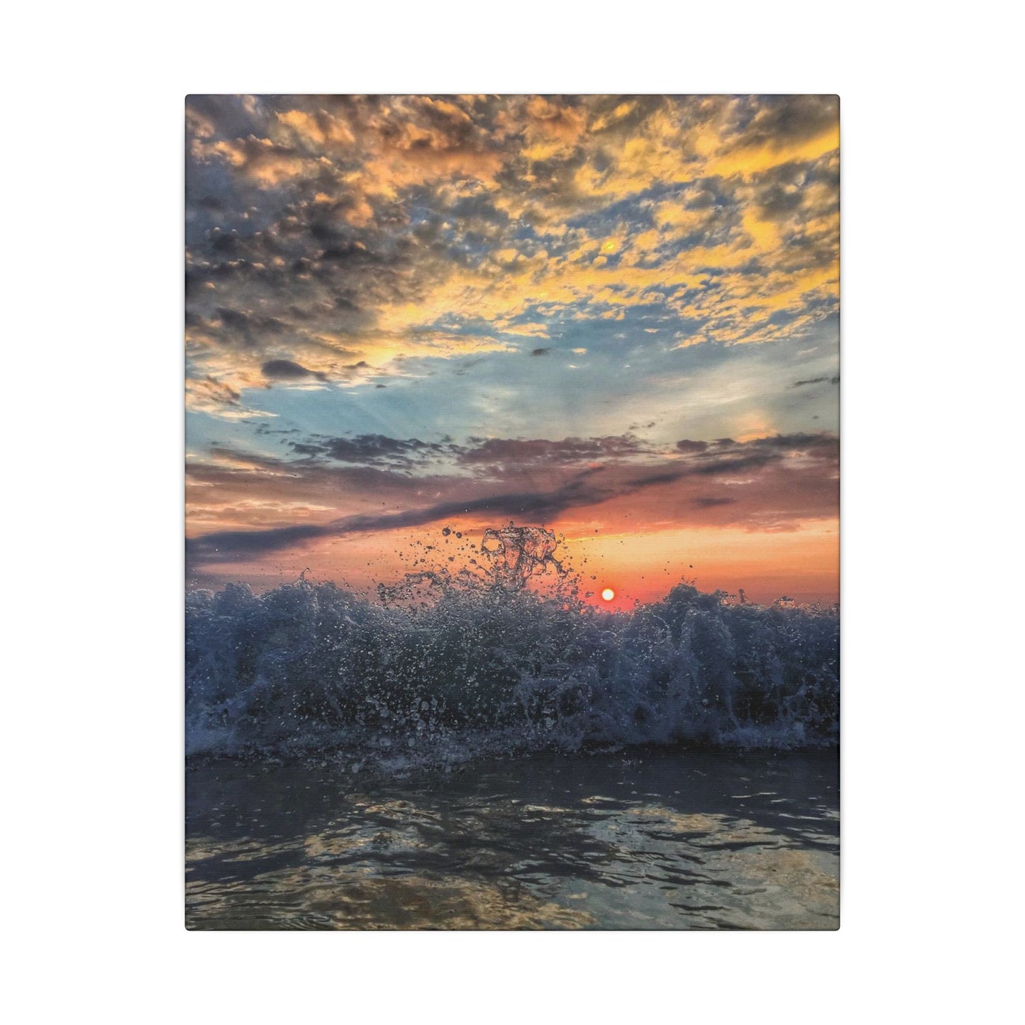 Heavan Meets The Sea - Canvas Wrap