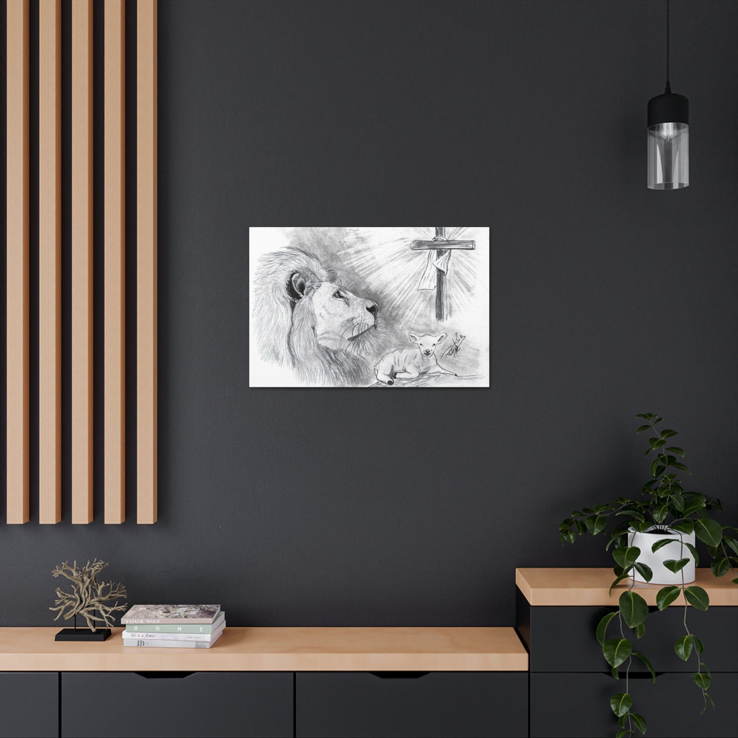 Lion and Lamb - Canvas Gallery Wrap