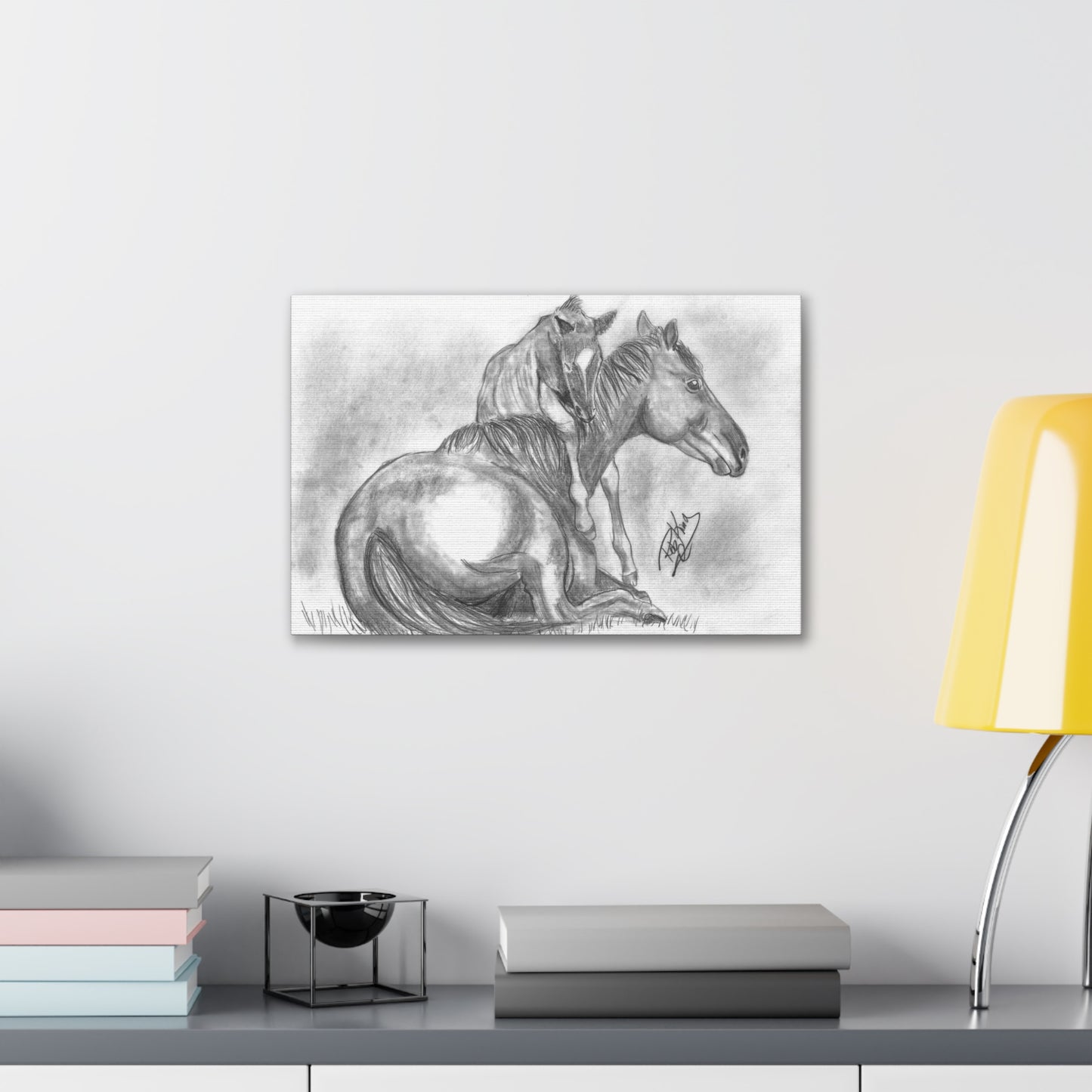 Horse and Foal - Canvas Gallery Wrap