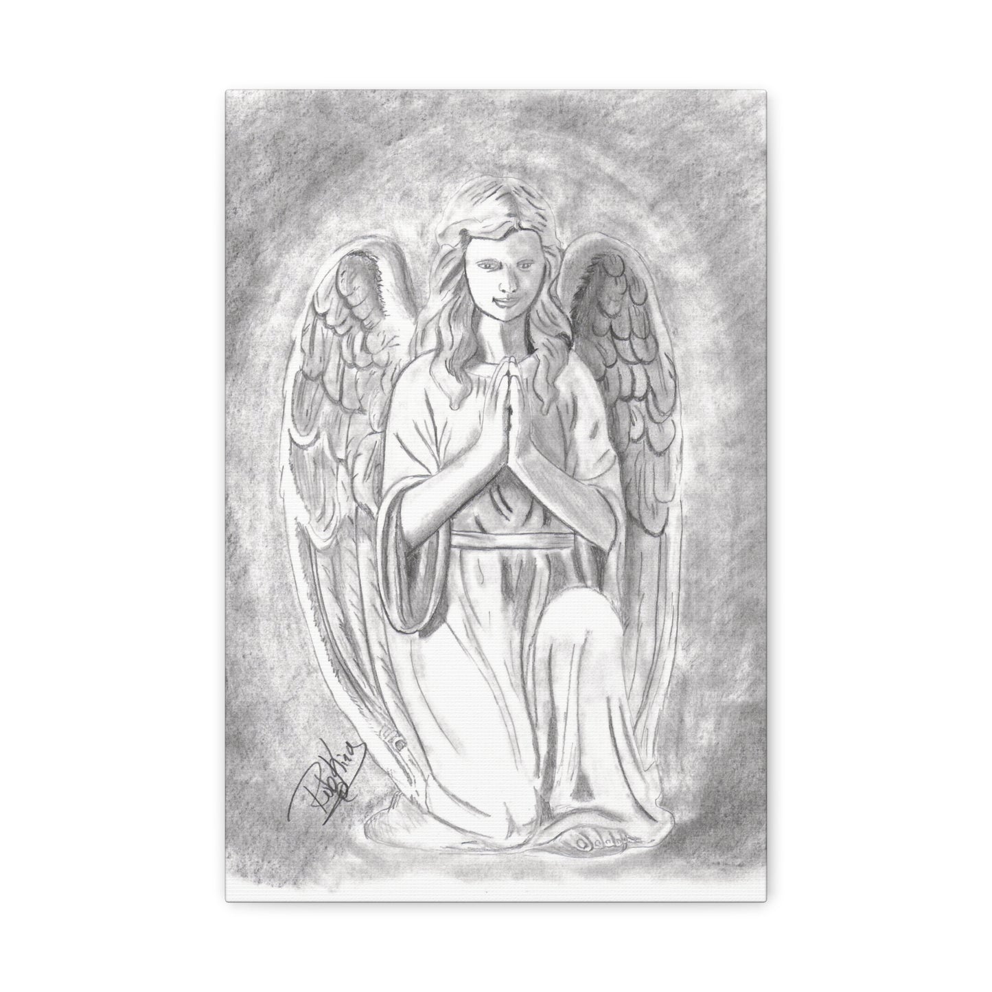 Angel Statue  - Canvas Gallery Wraps