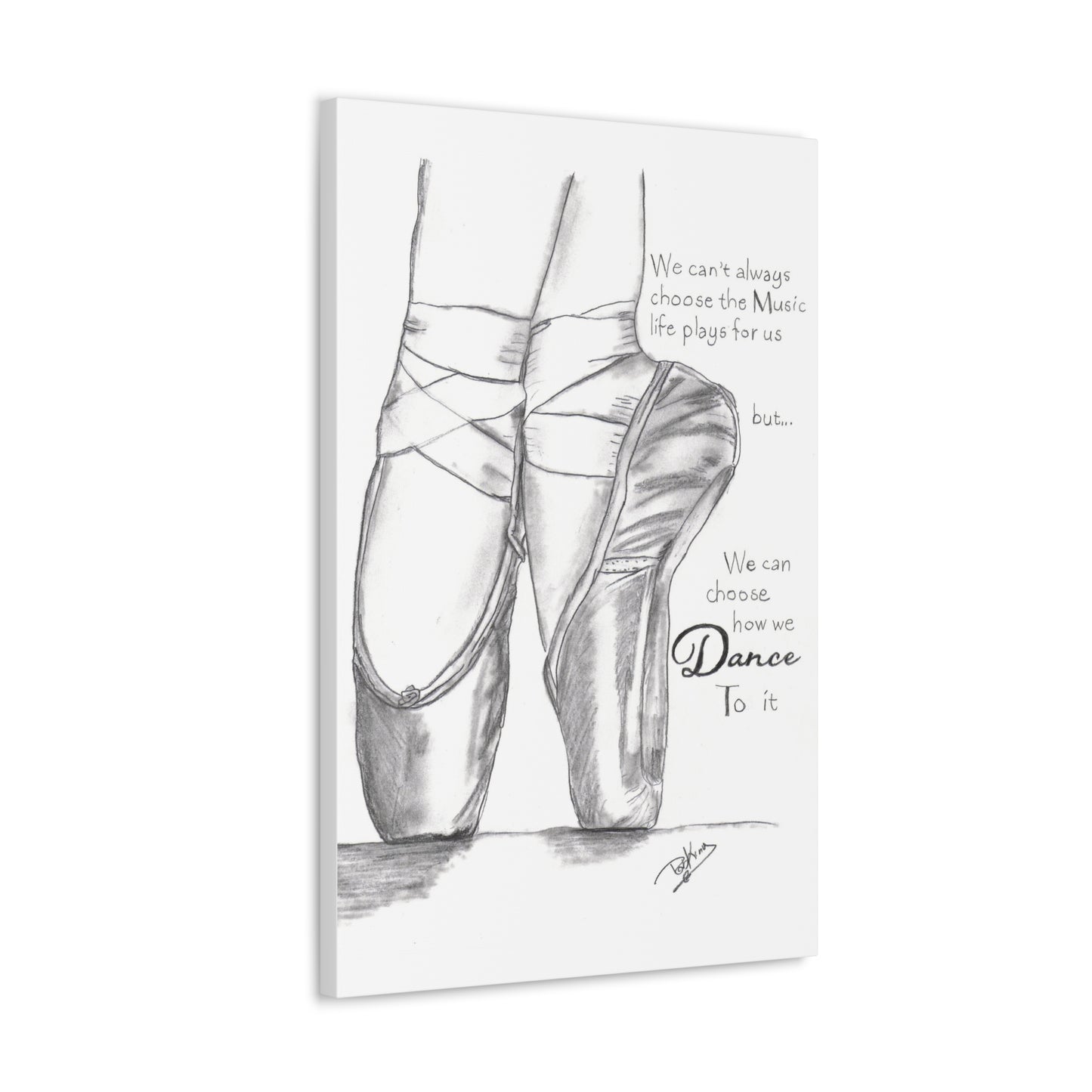 Choose How to Dance - Ballet  - Canvas Gallery Wraps