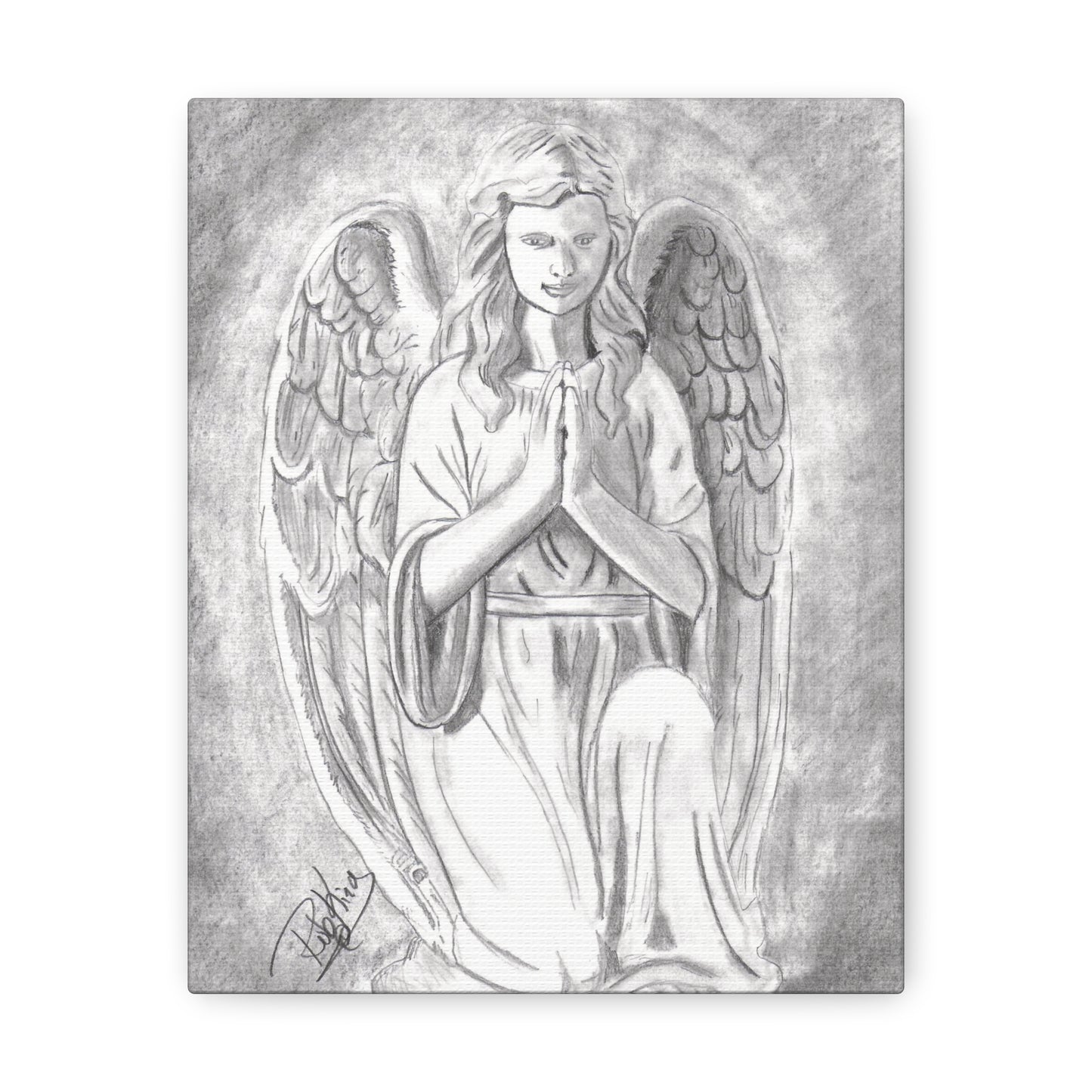 Angel Statue  - Canvas Gallery Wraps