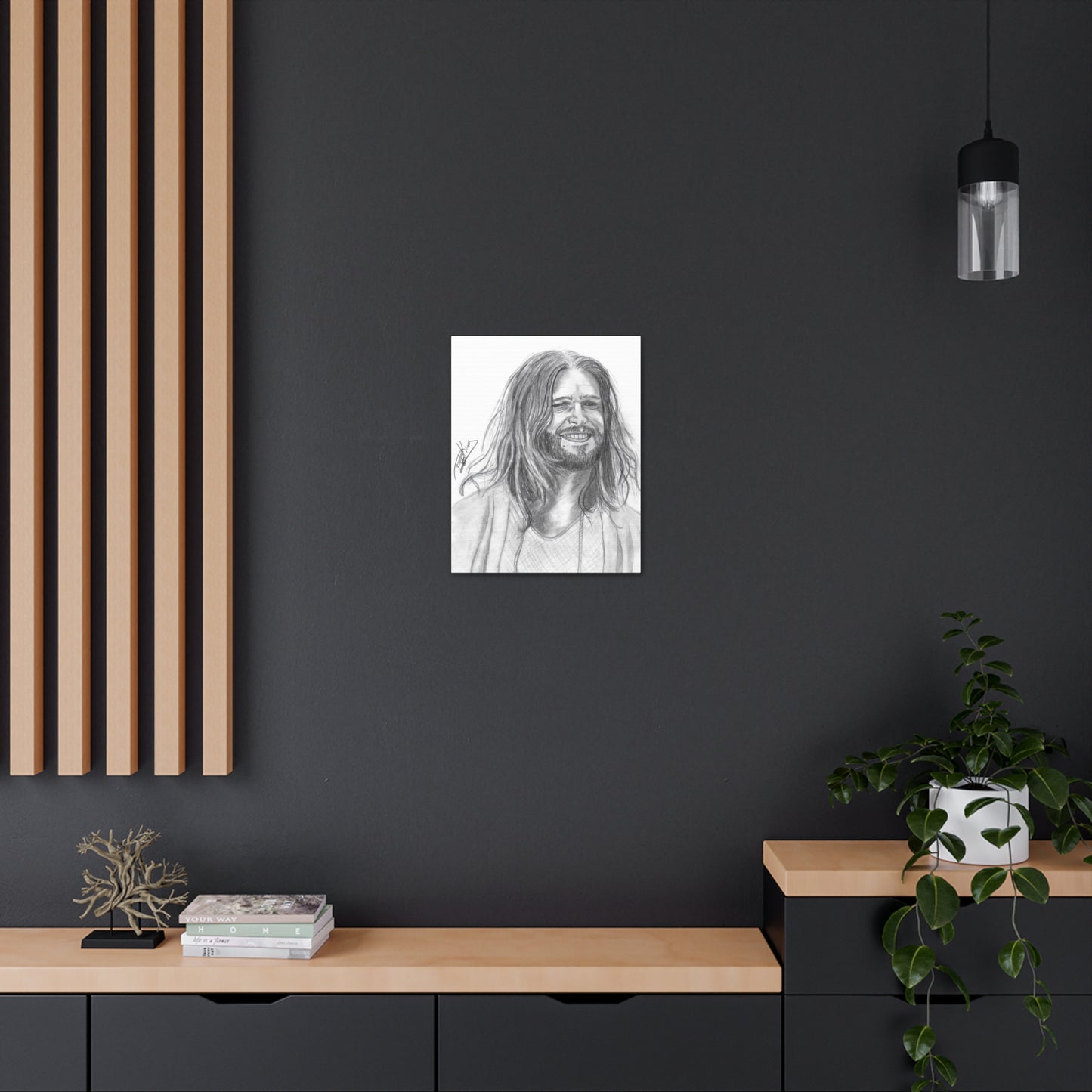 Jesus Smiling  - Canvas Gallery Wraps