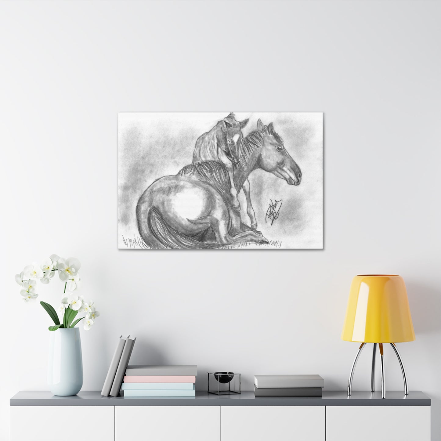 Horse and Foal - Canvas Gallery Wrap