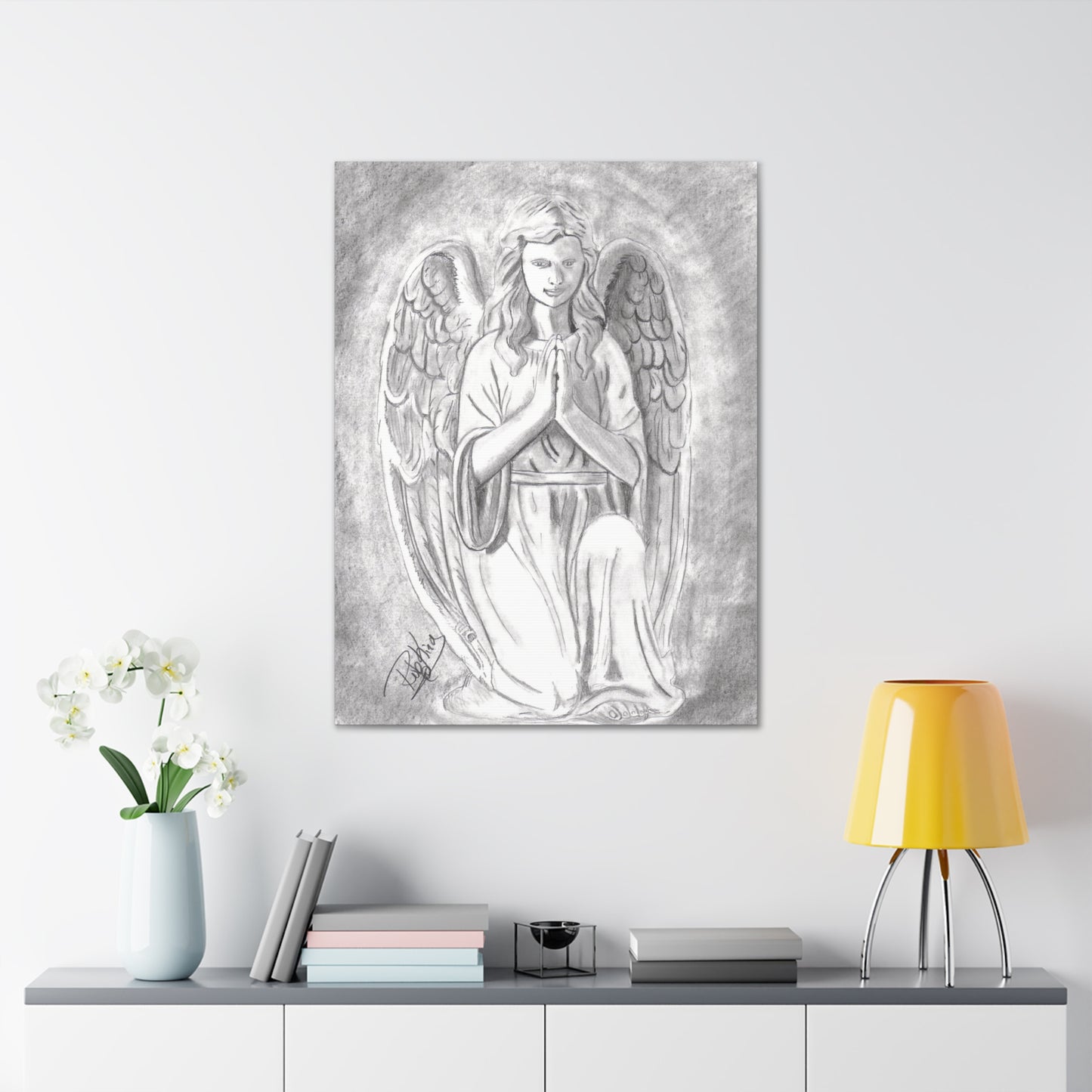 Angel Statue  - Canvas Gallery Wraps