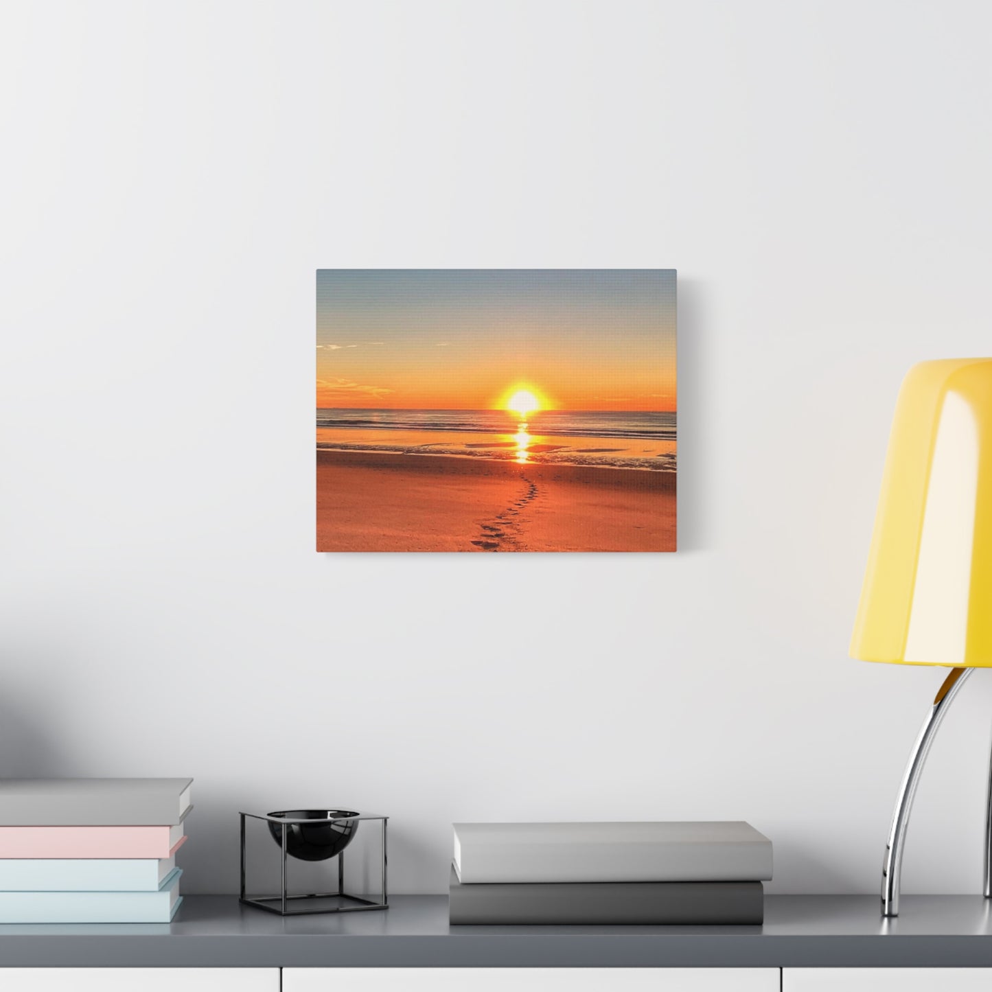 Footprints in the Sand - Canvas Wrap