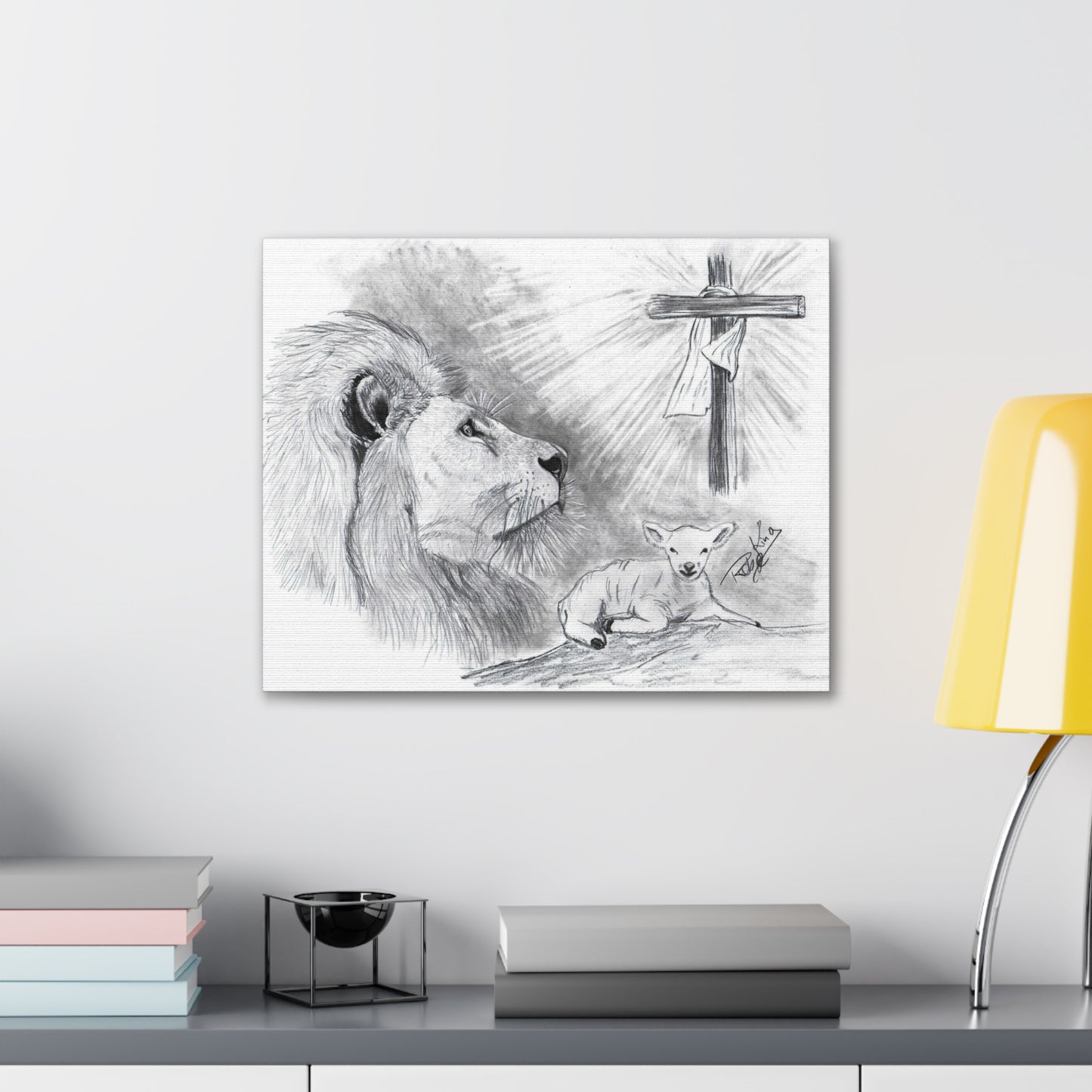 Lion and Lamb - Canvas Gallery Wrap