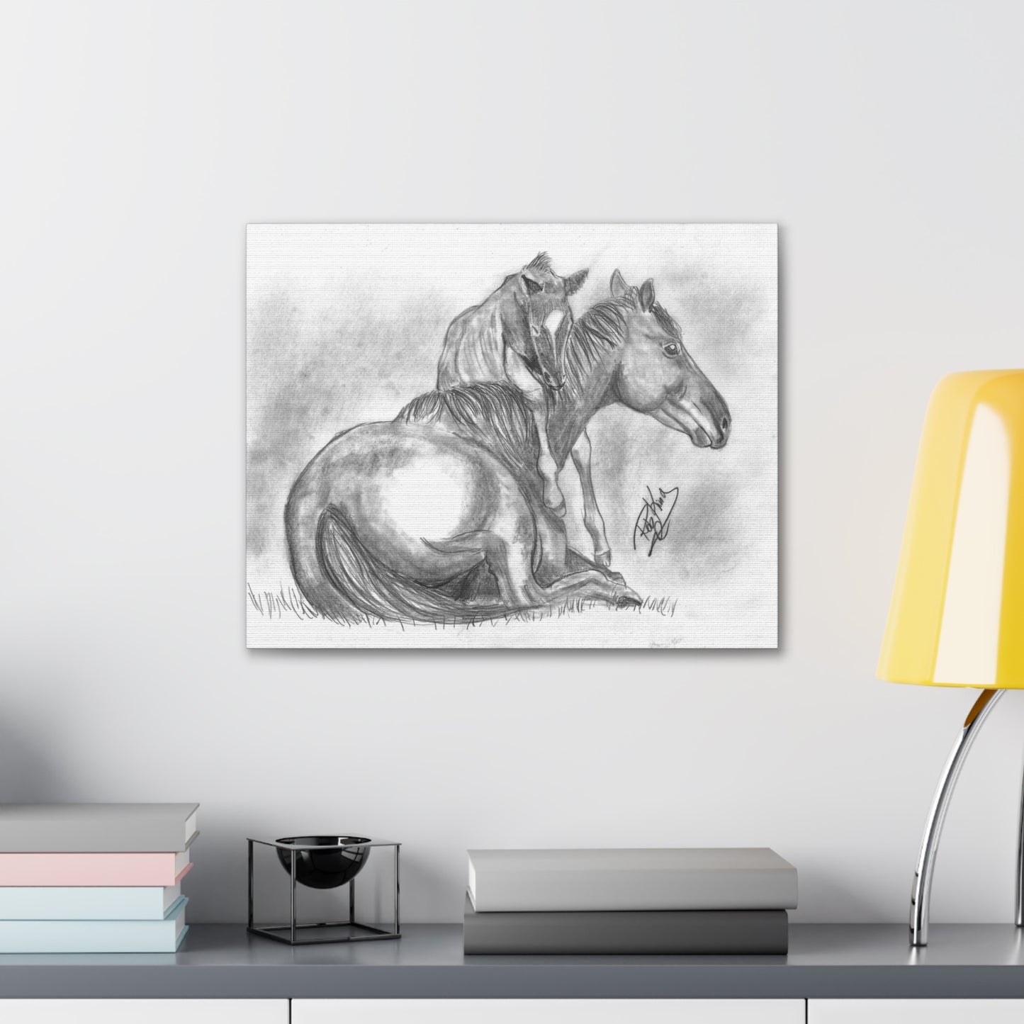 Horse and Foal - Canvas Gallery Wrap