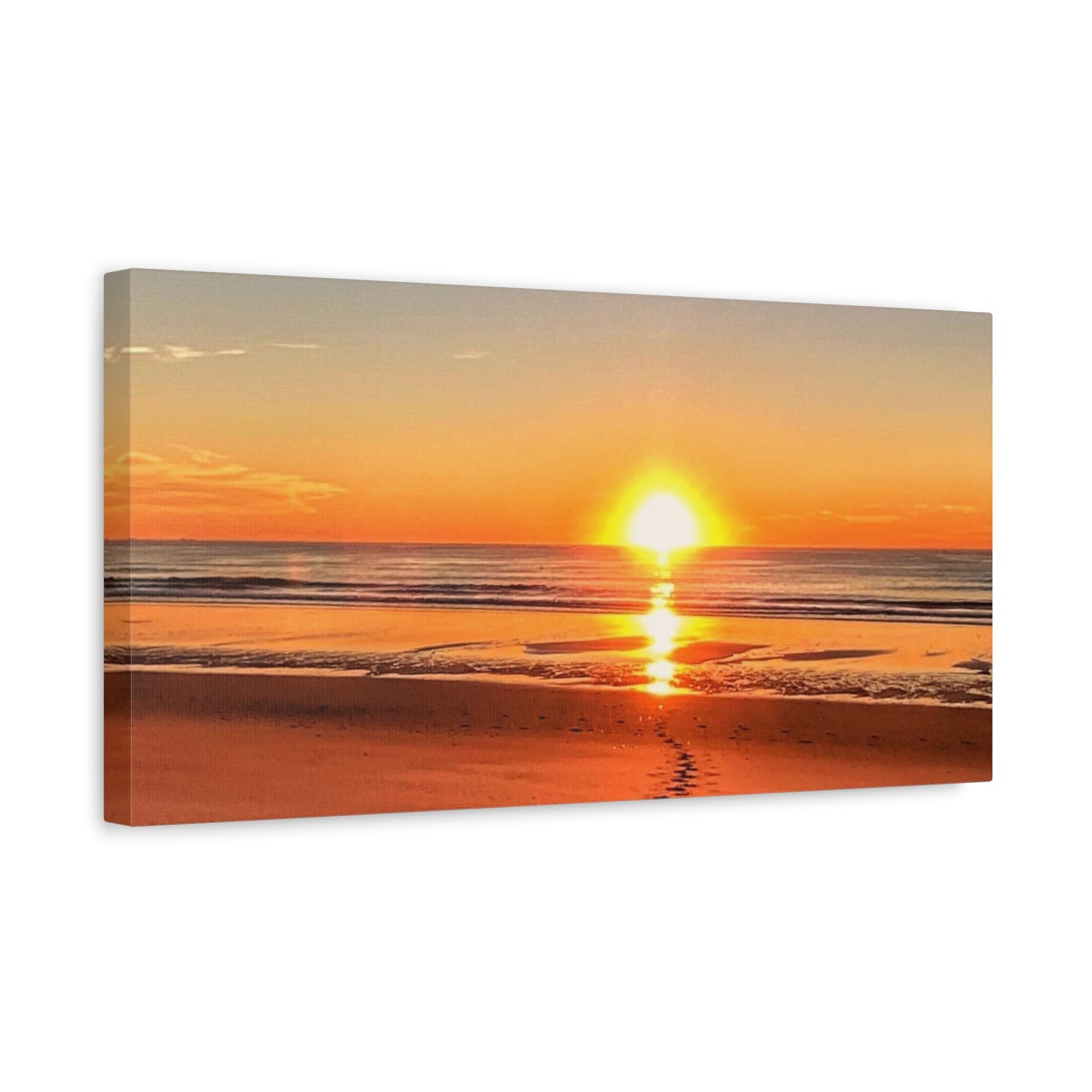 Footprints in the Sand - Canvas Wrap