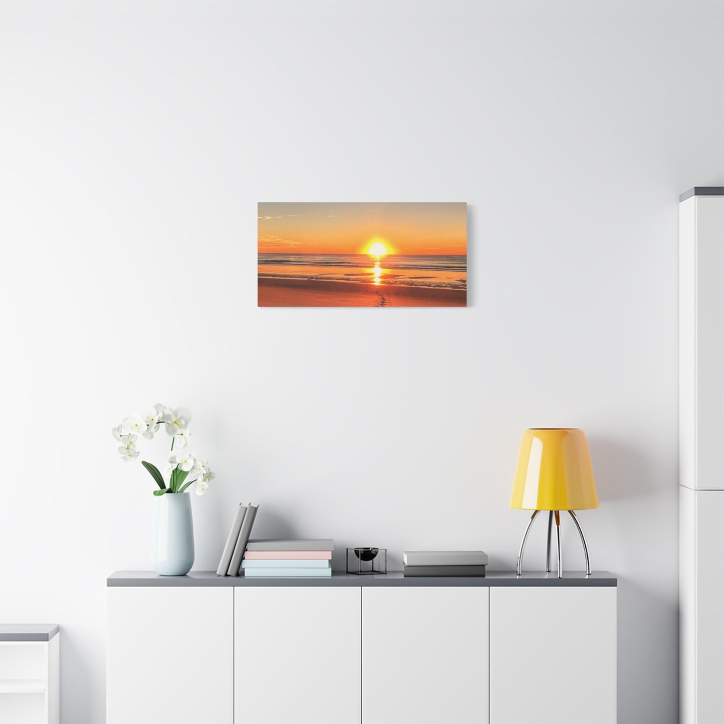 Footprints in the Sand - Canvas Wrap